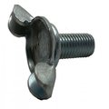 Suburban Bolt And Supply Thumb Screw, 1/4"-20 Thread Size, Wing, Zinc Plated Steel, 3/4 in Lg A0300160048WZ